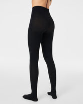 SPANXshapeâ„¢ Rib Knit Shorty Tights | Very Black